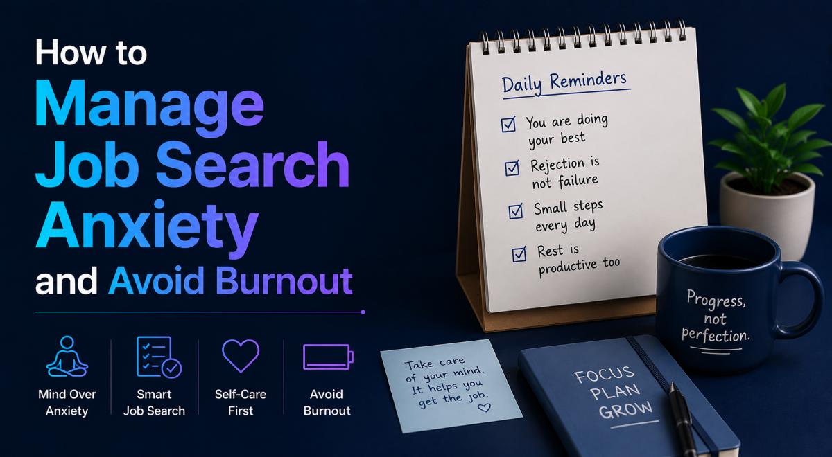 How to Manage Job Search Anxiety and Avoid Burnout