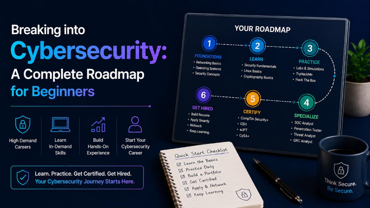 Breaking into Cybersecurity: A Complete Roadmap for Beginners